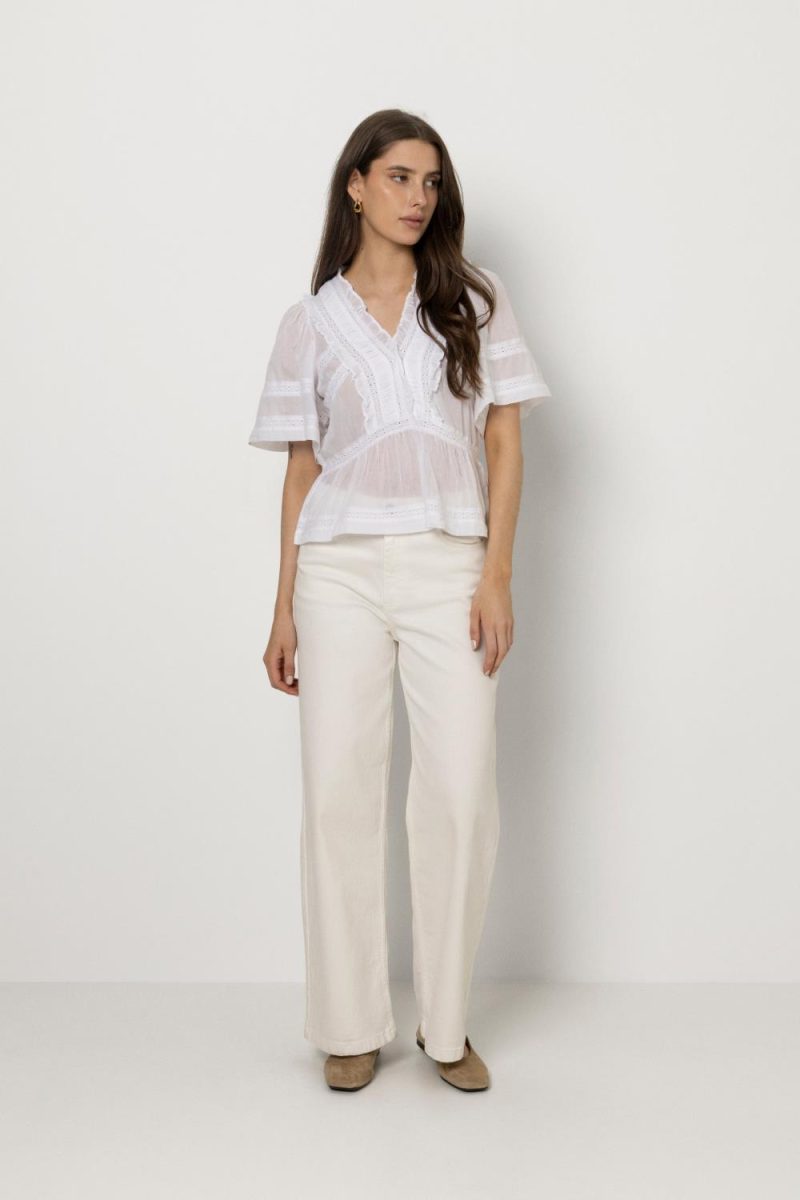 Evienne S Voile Top White