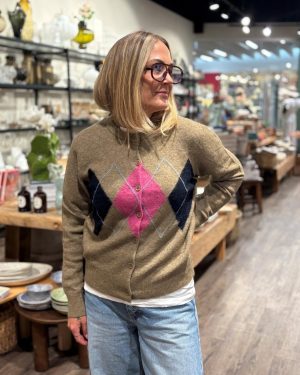 Sanor Short Cardigan Lead Gray