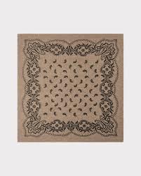 Adelina Paisley Knit Scarf Beige Melange