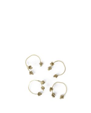 Fortest Napkin Rings - Set of 4 - Brass