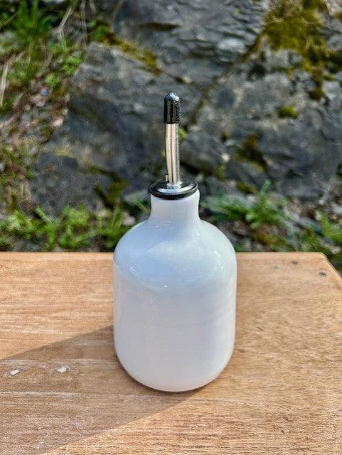 Veluto oljeflaske med helletut H 18 cm hvit