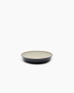 Deep plate S misty gray/dark blue Terres de rêves
