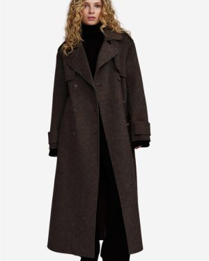 Yua Coat Dark Brown