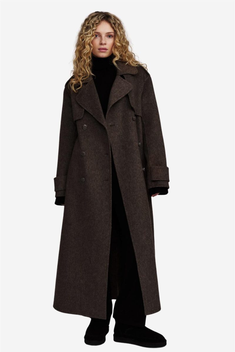 Yua Coat Dark Brown