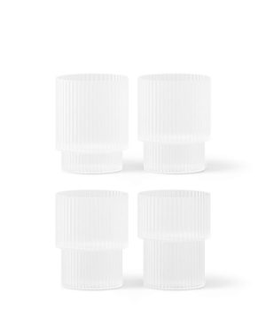 Ripple Glasses - Set of 4 - Frosted