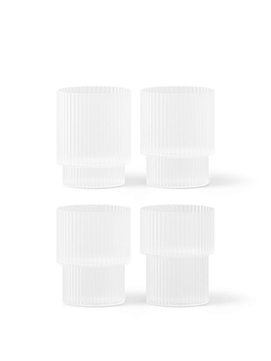 Ripple Glasses - Set of 4 - Frosted