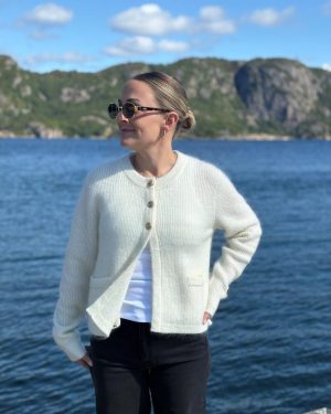 Sienna Rib Cardigan Ecru