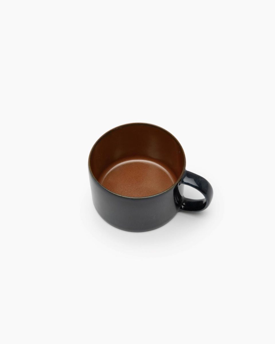 Coffee cup rust/dark blue Terres de rêves