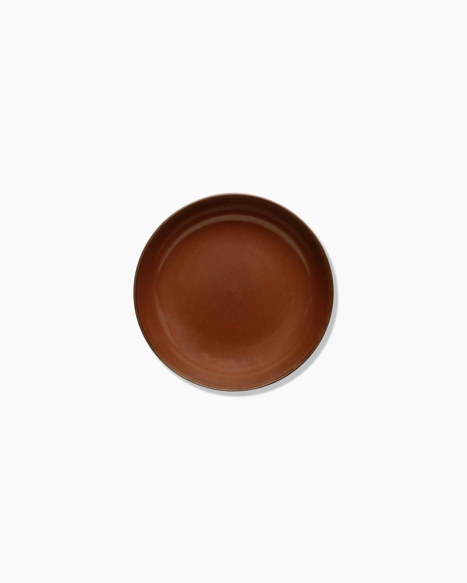 Deep plate S rust/smoky blue Terres de rêves