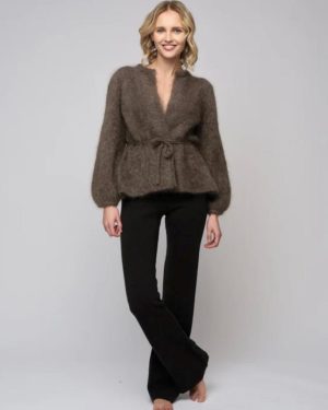Fredrikke Chunky Cardigan Brown