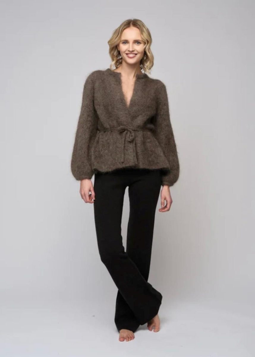 Fredrikke Chunky Cardigan Brown