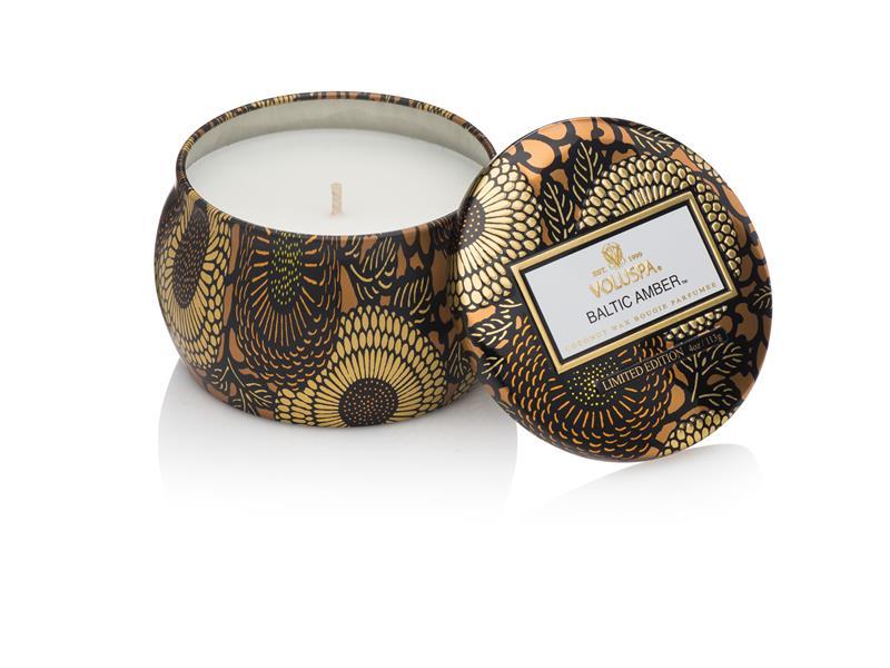 Mini tin Candle 25 timer Baltic Amber