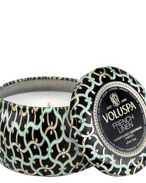 Mini tin Candle 25 timer Fresh Linen