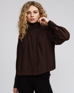Tanya Blouse Brown