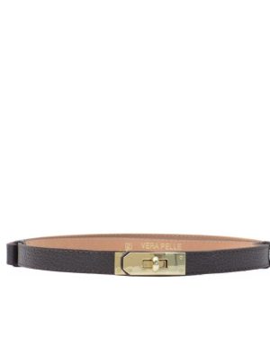Belt With Turn Lock Brown
