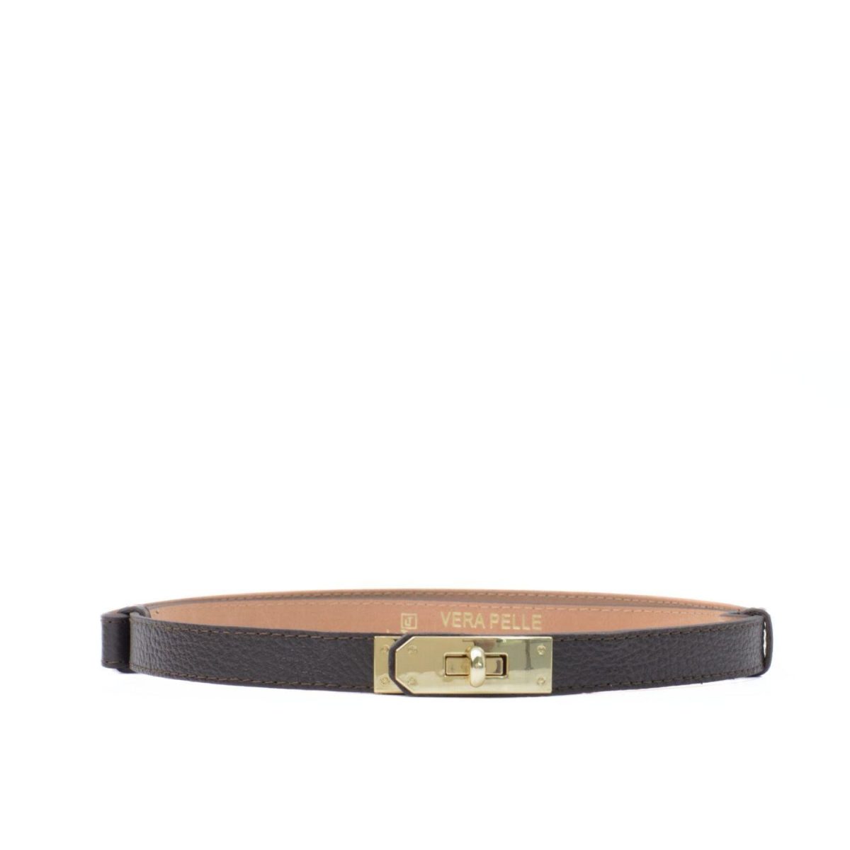 Belt With Turn Lock Brown