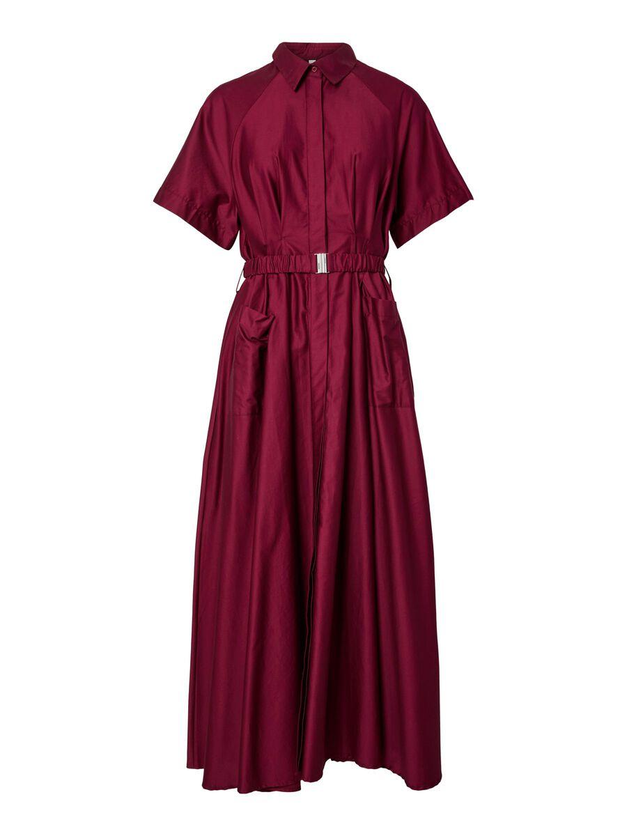 Yassimana SS Long Dress Rhododendron