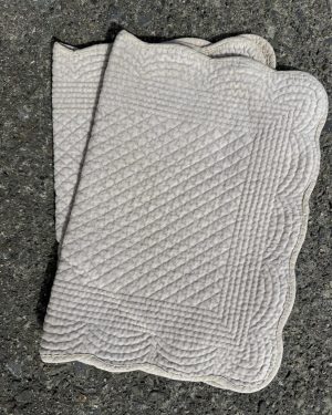 Spisebrikke velur 35x50 cm Grey