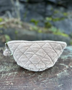 Sminkepung velur 15xH10 cm latte