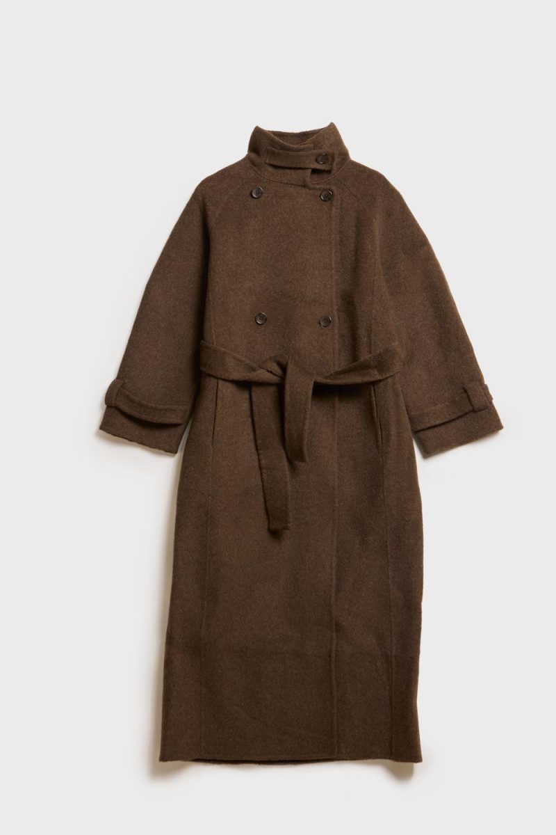 Carmella Wool Coat Espresso