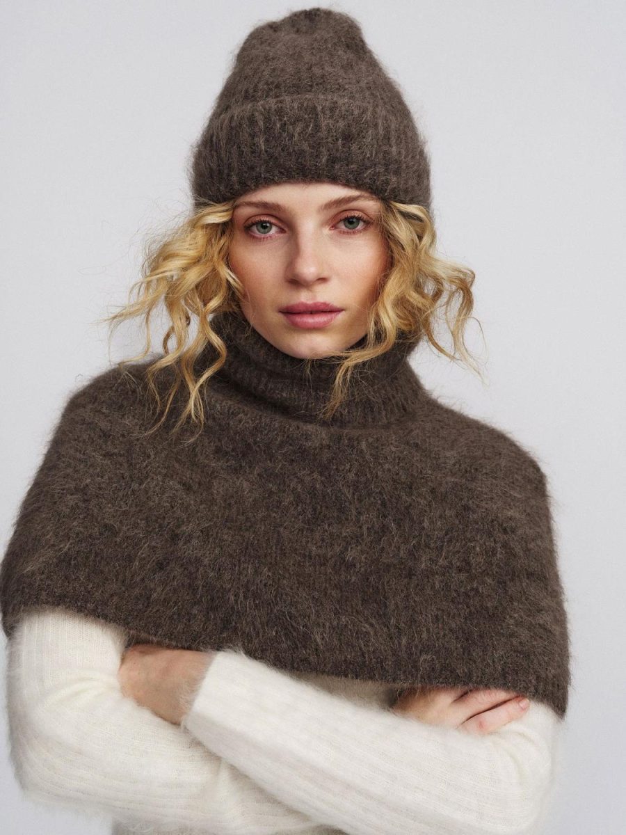 Silje Chunky Hat Bright Brown One Size