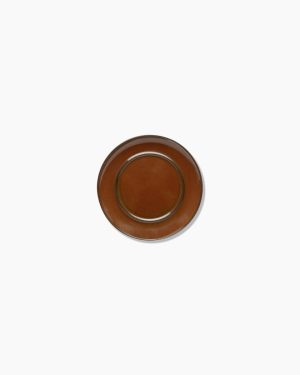 Saucer for coffee cup rust Terres de rêves