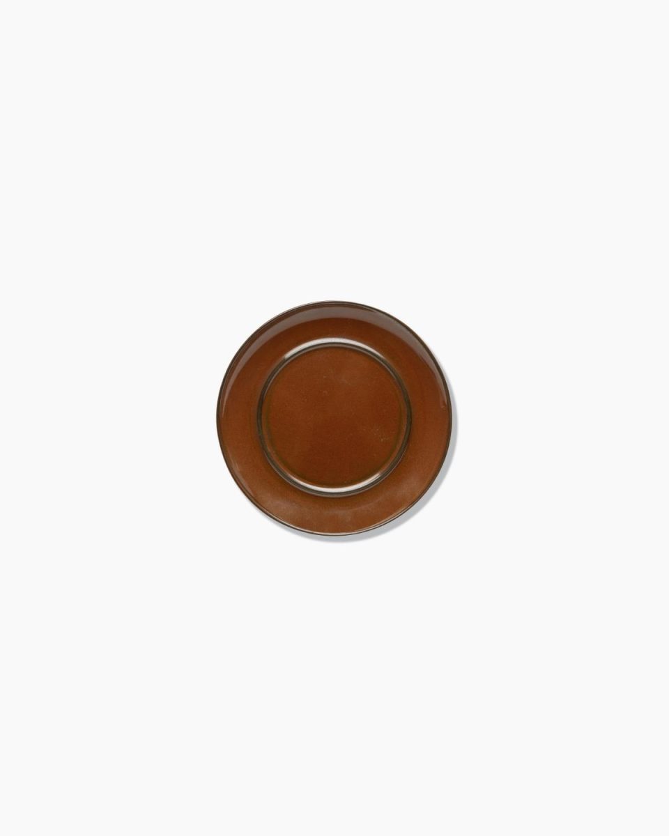 Saucer for coffee cup rust Terres de rêves