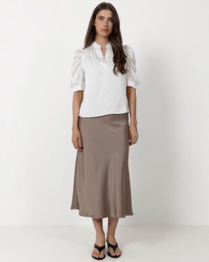 Bovary Skirt Dark Taupe