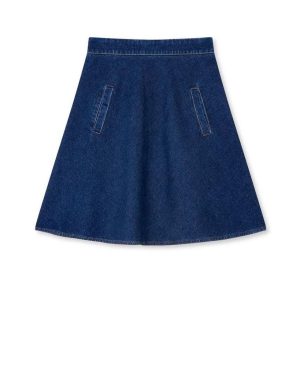 Luke Denim Stelly Skirt Mid Blue Denim