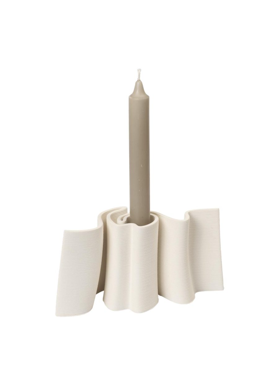 Dedali Candle Holder - Off White