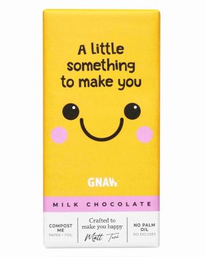 GNAW ‘Something To Make You Smile’ Milk Choc 80g