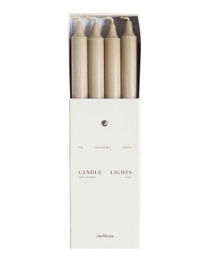 Candle Stearin Box 8 pcs Sand