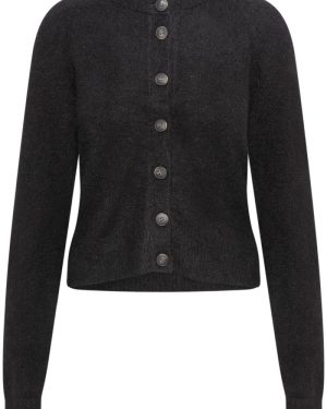 Yasjohi LS Wool Blend Cardigan Black