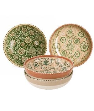 Asliva Green Low Bowl Medium ø26cm