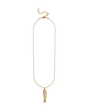 Something Fishy Necklace - Gold