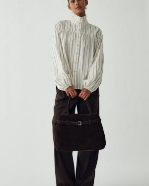 N-Lavonda Shirt Ellington White Stripe