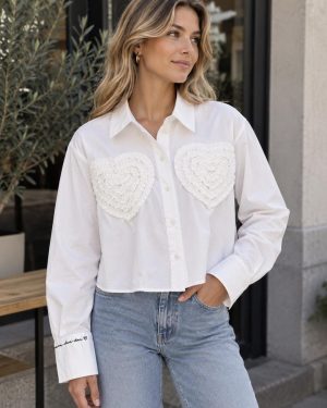 Haidy Blouse Crispy White