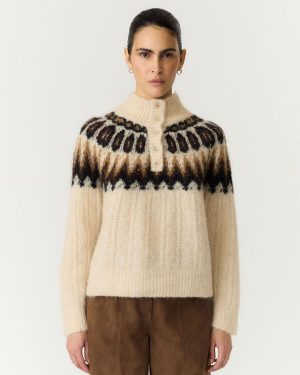 Yasdomina LS Wool Blend Knit Pullover