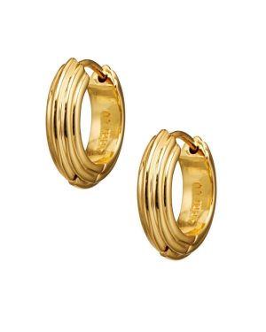 Golden Deco Hoops Petit - Gold