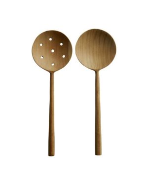 Bunga Salad Servering Set - Teak