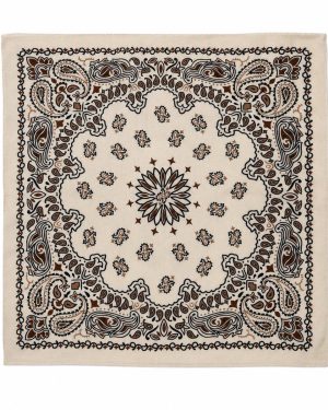 FPWL - Large Paisley Scarf Ecru
