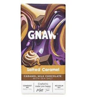 GNAW Salted Caramel Milk Chocolate Bar 80g