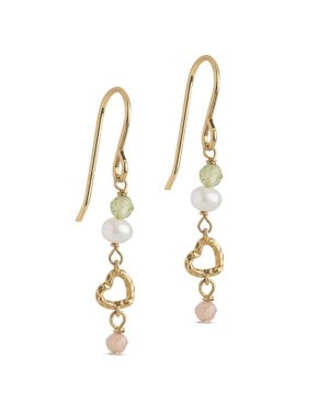 Earrings Organic Heart Meadow