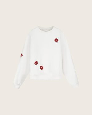 Terry Kiss Sweater Cosy White