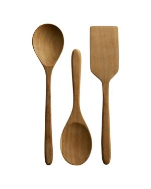 Bunga Kitchen Utensils 3 pcs Teak