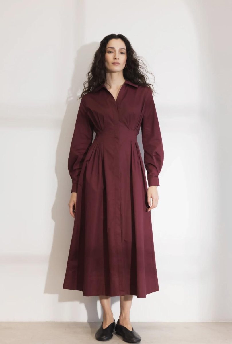 Noelle Dress Dark Red
