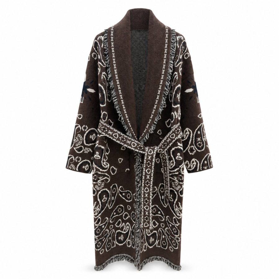 FPWL Maxi Paisley Jacket Brown