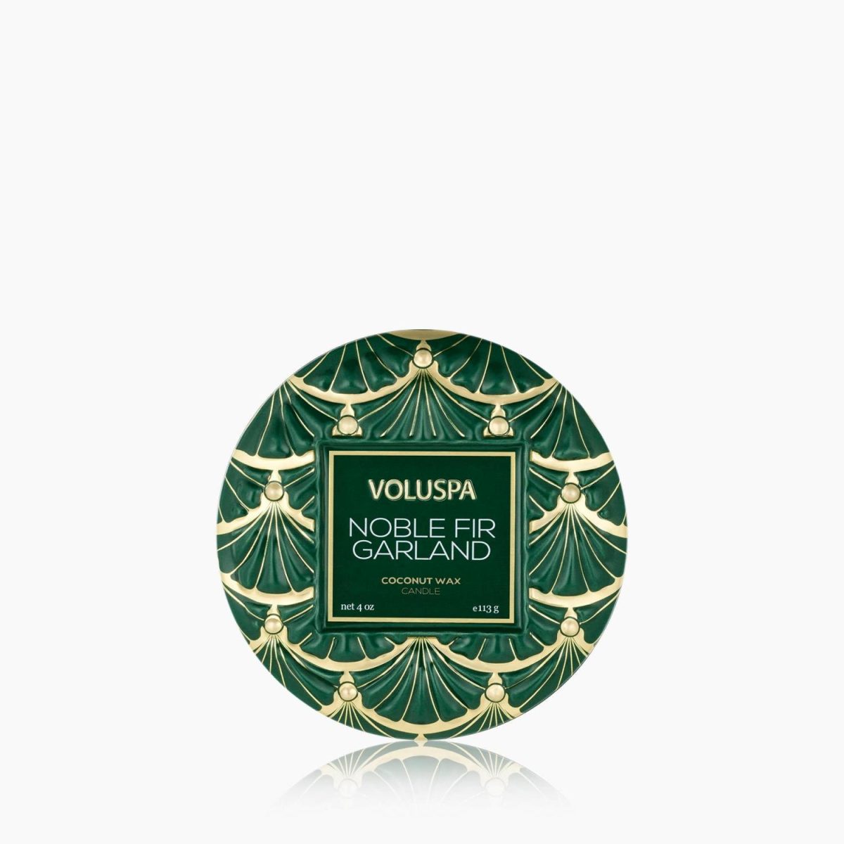 Mini Tin Candle 25t Noble Fir Garland