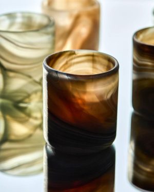 Tealight Holder Brown Set Of 2