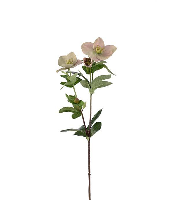 Kunstig grønn julerose, 63 cm